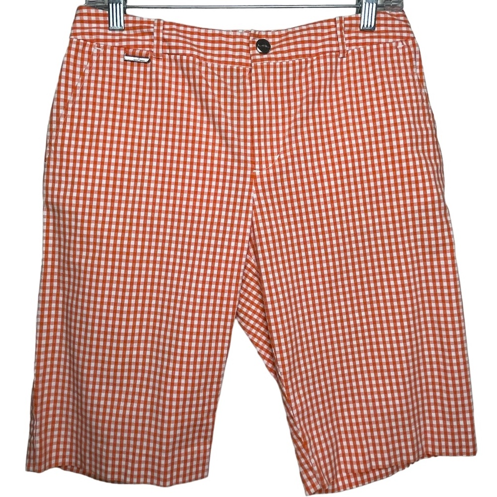 Lauren Ralph Lauren Shorts 100% Cotton Gingham Shorts Golf Outdoor 11" Inseam 4